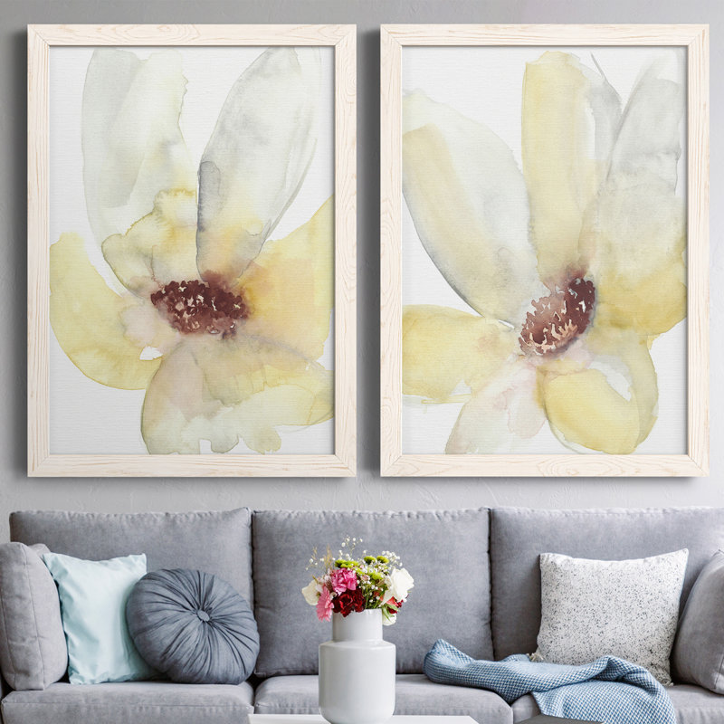 «Lush Flower I», toile encadrée de qualité supérieure - prête à être accrochée, H 24 po x l 36 po x P 1,5 po
