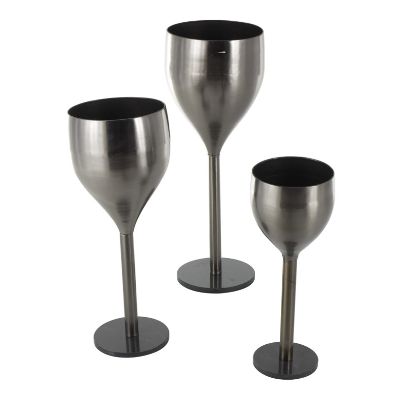 Pot de fleurs d'intérieur en métal Arlo, Argent