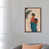 Classic Brown Wood Framed Canvas