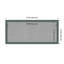 Tableau magnétique encadré gris sarcelle recyclé-101932493