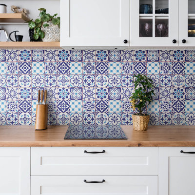 Bellbrook 30cm x 30cm PVC Mosaic Tile in Blue