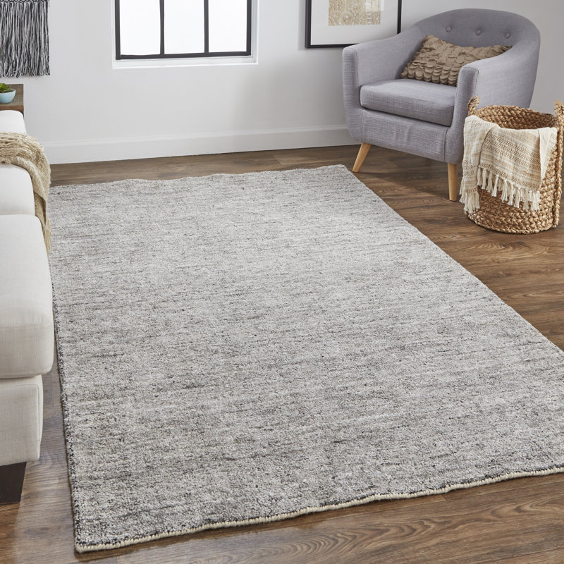 Tapis gris noué à la main Daouda, Rectangle de 2 pi x 3 pi