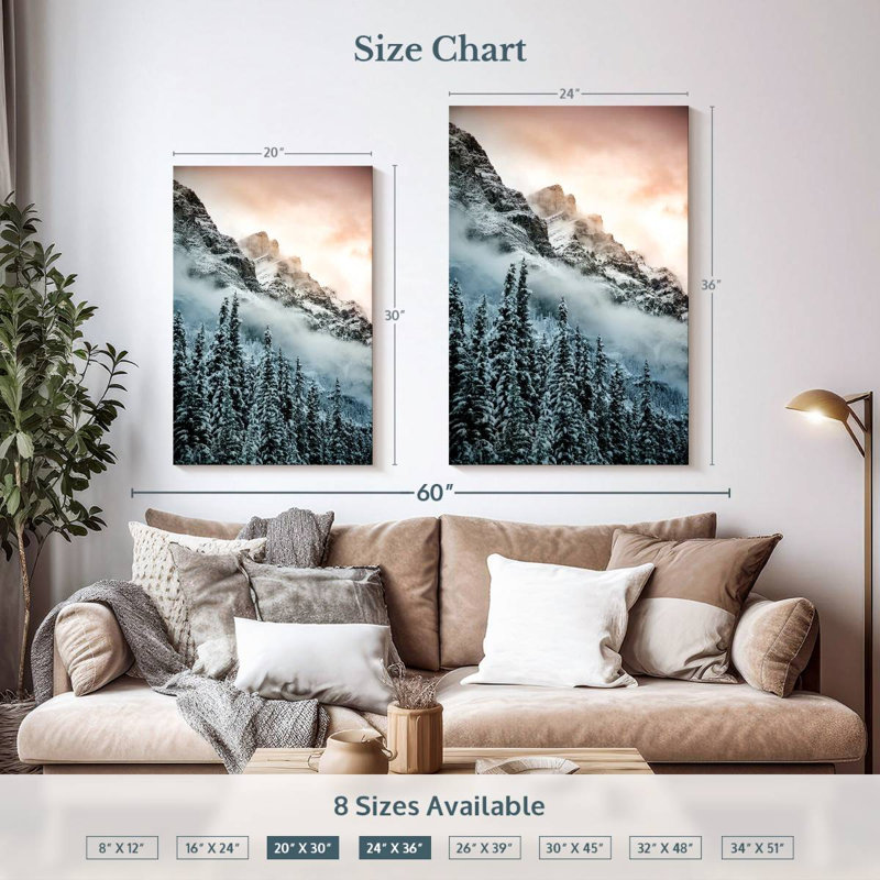 Alvord Frozen Mountain Nightfall, 36" H x 24" W