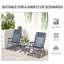 Ensemble de chaises berçantes d'extérieur 3 pièces
