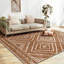 Tapis rectangulaire en laine 6 x 9 avec envers antidérapant Lareco