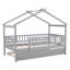 Lit simple en bois avec lit gigogne-201599642