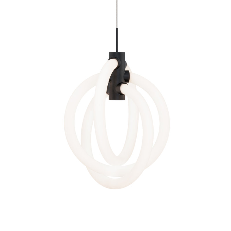 Luminaire suspendu à nœuds DEL, 2700 K, Noir