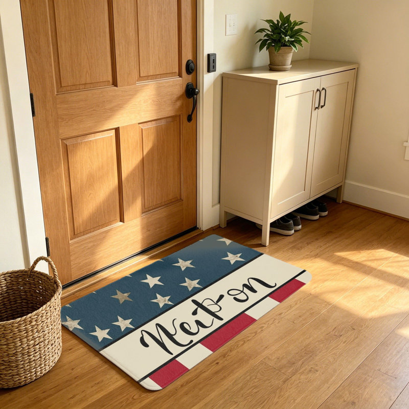 Tapis rectangulaire rétro 20 pi x 32 po Vintage National Patriotic Garden