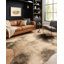 Tapis beige à imprimé animal Altraud-29161016
