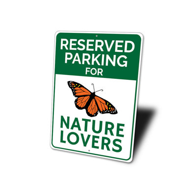 Enseigne en aluminium pour amoureux de la nature