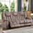 3-Piece Microfiber Reclining Living Room Set With Power Lift Recliner, Manual Loveseat, And Manual Sofa-2923943