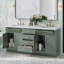 Ariel Hepburn 72 In. Double Sink Base Cabinet-1964219424