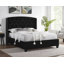 Mobilier de chambre à coucher en tissu de bois noir 1pc-122871053-26348493