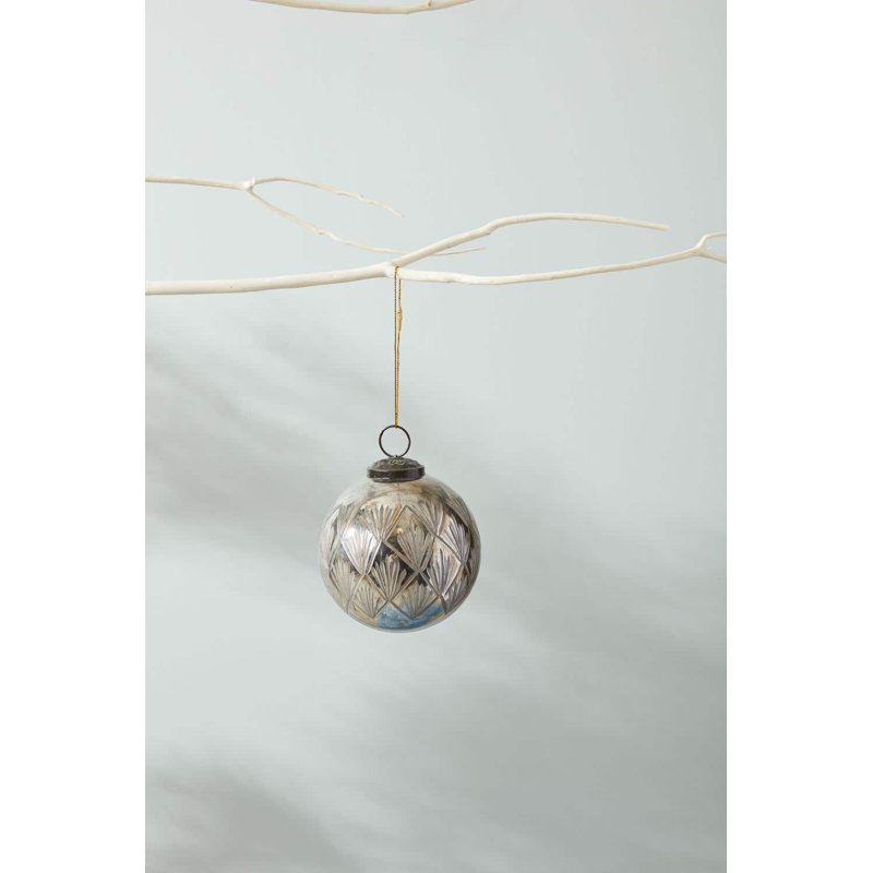 Ornement boule de réception, H 6,25 po x l 5,75 po x P 5,75 po