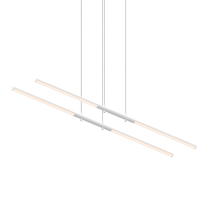 Satin White 47.5" Aluminum LED Pendant Light