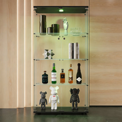 64.7" LED Glass Display Cabinet