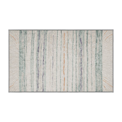 Machine Washable Gray Area Rug