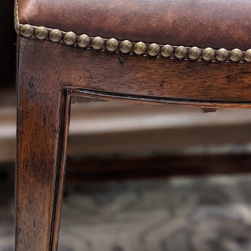 Counter & Bar Stool, Counter Stool (25" Seat Height), Brown Seat/Walnut Frame