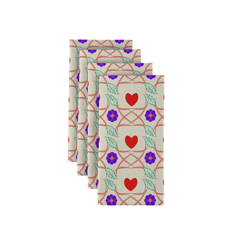 Marisa Polyester Floral Square Napkin