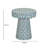 Lady Blue Ribbon Capiz Shell Side Table
