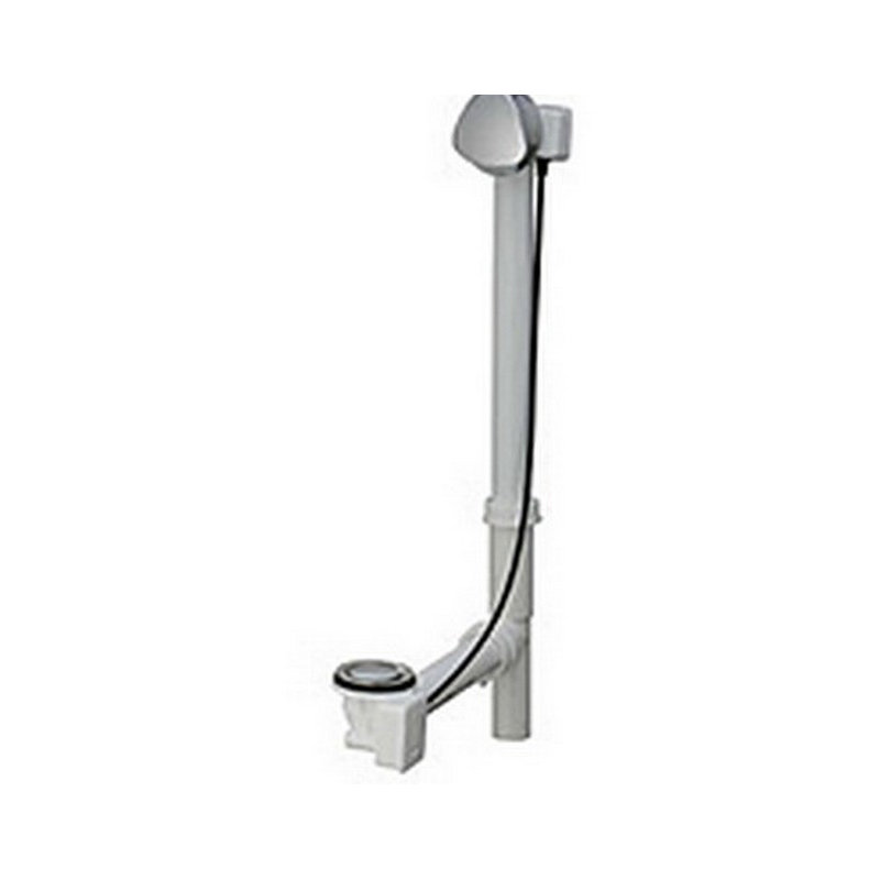 Drain de baignoire à pattes avec trop-plein, Argent