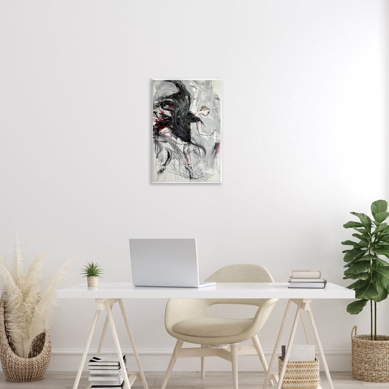 Plaque murale Modern Elegance Dancer, design par Lucille Lee, H 19 po x l 13 po