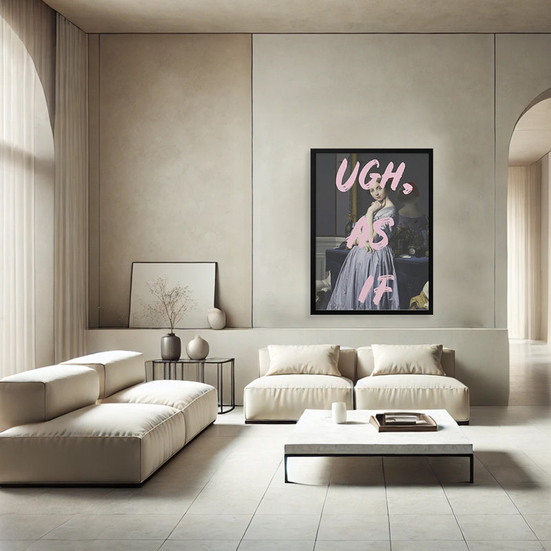 Pop Art & Retro "Ugh, As If" par Grace, impression numérique encadrée, H 20 po x l 16 po