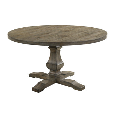 McKinleyville 59" Round Weather Gray Round Dining Table 