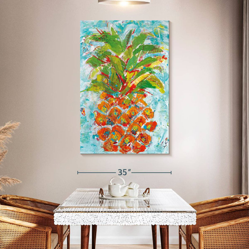Yarlin Pineapple Bright, 51" H x 34" W