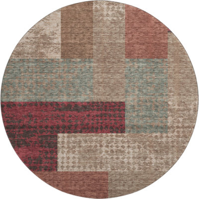 Premium Machine Washable Prisco Mocha Rug