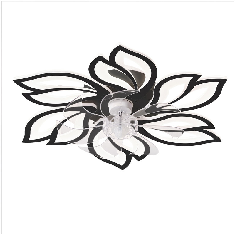 25.5In Ceiling Fan with Lights, Remote Control 3 Color Temperatures,6 Gear wind Speed Fan Light
