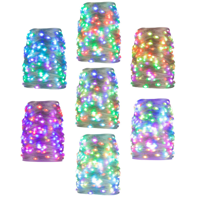 Josael Color Changing Rope Lights - 72ft 200 LED Lights with 10 Color Options, Remote, 6ft Plug