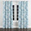 Rideaux abstraits - 1 panneau blanc avec œillets-1304954698-1304954696