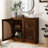 Sideboard Cabinet With 2 Outlet Holes, Buffet Cabinet With Storage, Narrow Side Cabinet For Living Room Entryway Hallway Kitchen-1510845591