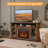 Blanca Unfinished TV Stand for TVs up to 65" with Fireplace Included