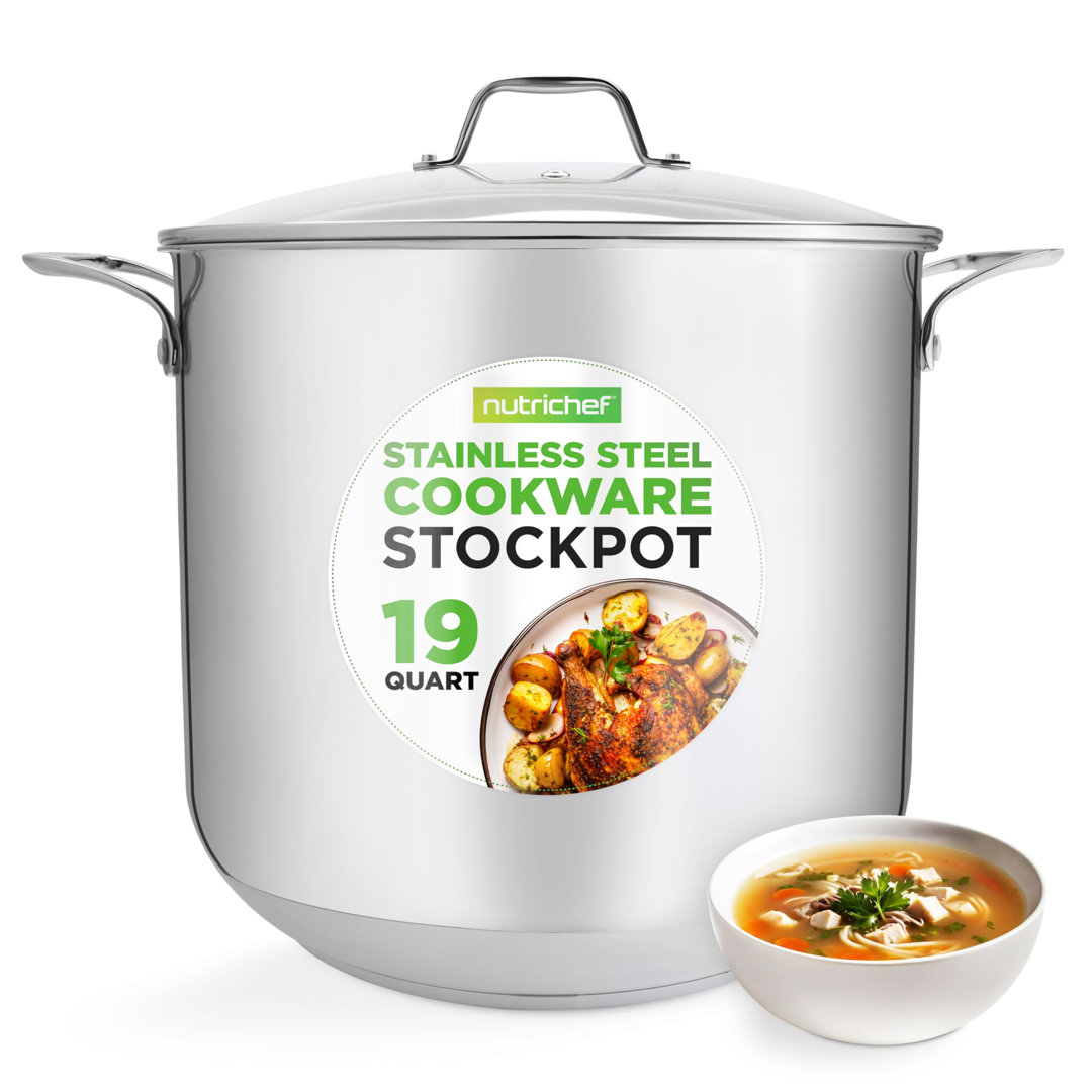 NutriChef Stainless Steel Stock Pot NutriChef
