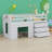 Loft Bed With Drawers And Shelf-106488094