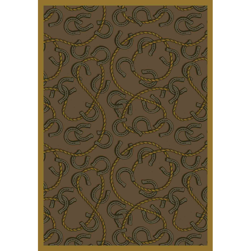 Whimsy Rodeo Area Rug, Rectangle 7'8" x 10'9"