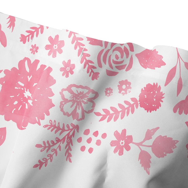 Rideau de douche simple à motif floral