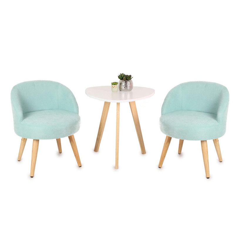 Chaise rembourrée en tissu Potts, vert