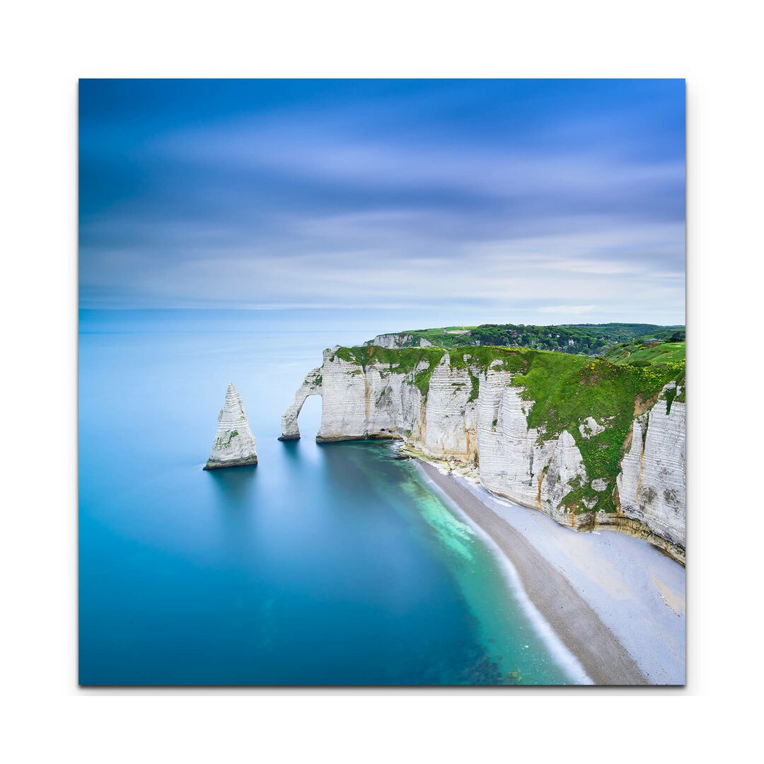 Leinwandbild Außergewöhnliche Klippen bei Etretat - Normandie