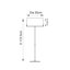 Abercrombie 172.5cm Bronzed Traditional Floor Lamp