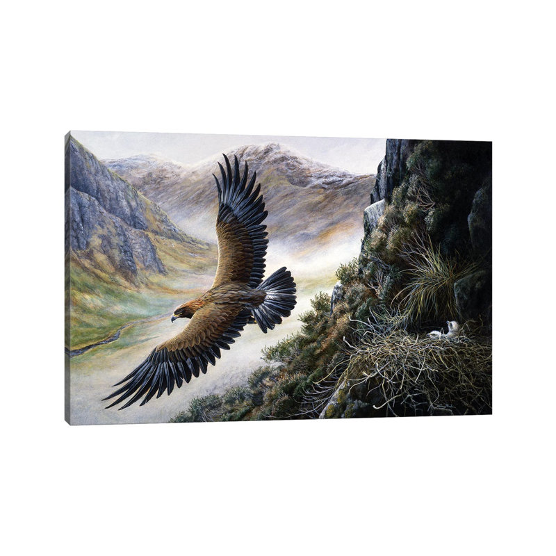 Golden Eagle par Jeremy Paul - Giclée sur toile tendue avec châssis, H 8 po x l 12 po x P 0,75 po