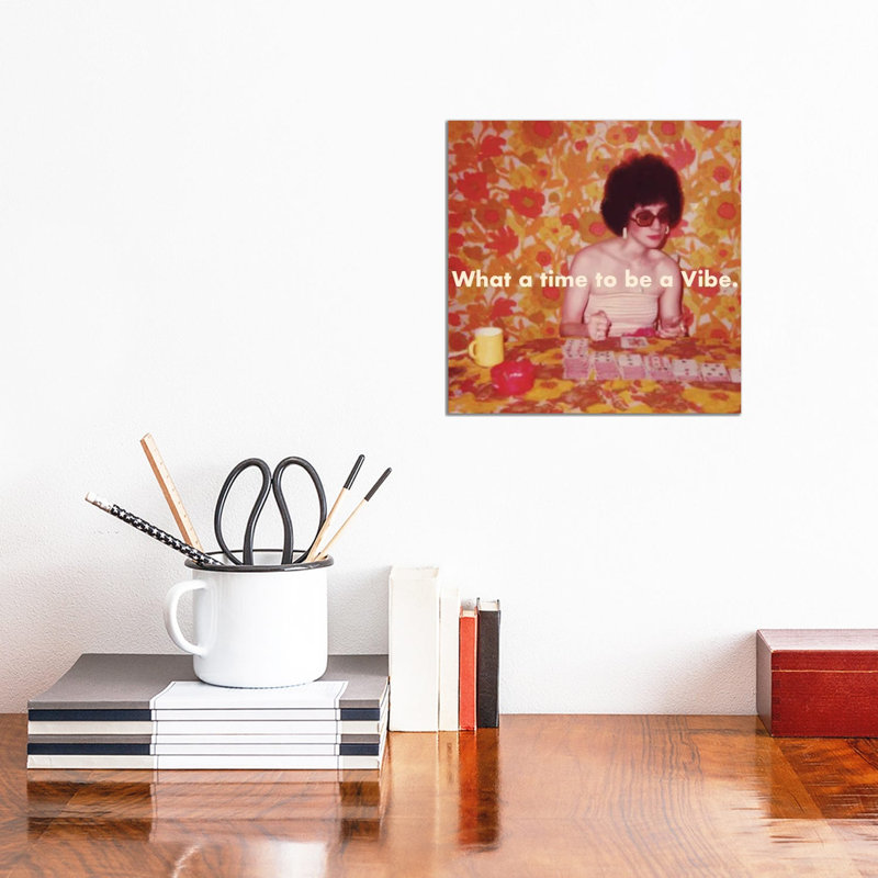 " W.A.T.T.B.A.V. " by Chromoeye, 12" H x 12" W x 0.75" D