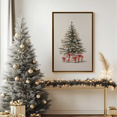 Cadeaux dorés, reproduction d'art sur toile