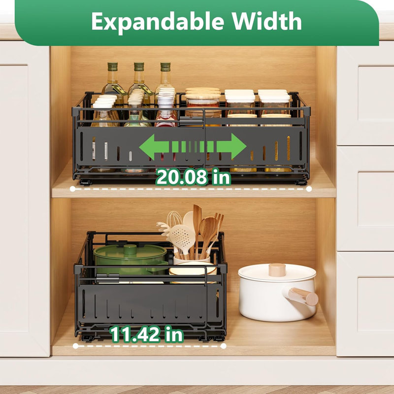 Expandable Pull-Out Cabinet Storage Box