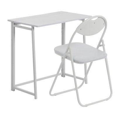 Harbour Housewares - Folding Wooden Desk & Chair Set