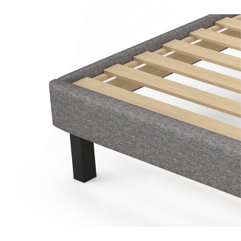 Modern Platform Bed Without Headboard, Full