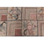 Tapis brun / rose à motif floral unique de 10 pi 9 po x 14 pi 9 po Vintage