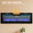 50 Inch Wall Mounted and Recessed Electric Fireplace with Remote Control, Timer, 12 Flames, Touch Screen, Linear FirePlace Heater with Log & Crystal for Living Room-681333894